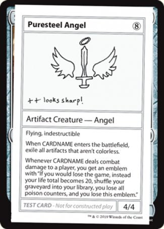 Puresteel Angel (2021 Edition) [Mystery Booster Playtest Cards] | Silver Goblin
