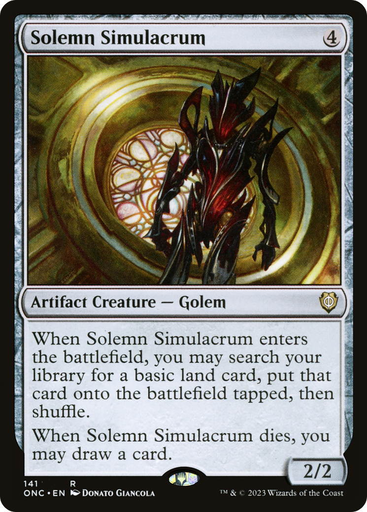 Solemn Simulacrum [Phyrexia: All Will Be One Commander] | Silver Goblin