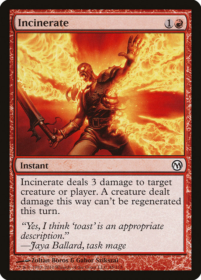 Incinerate [Duels of the Planeswalkers] | Silver Goblin