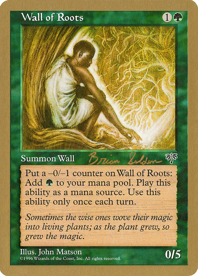 Wall of Roots (Brian Selden) [World Championship Decks 1998] | Silver Goblin