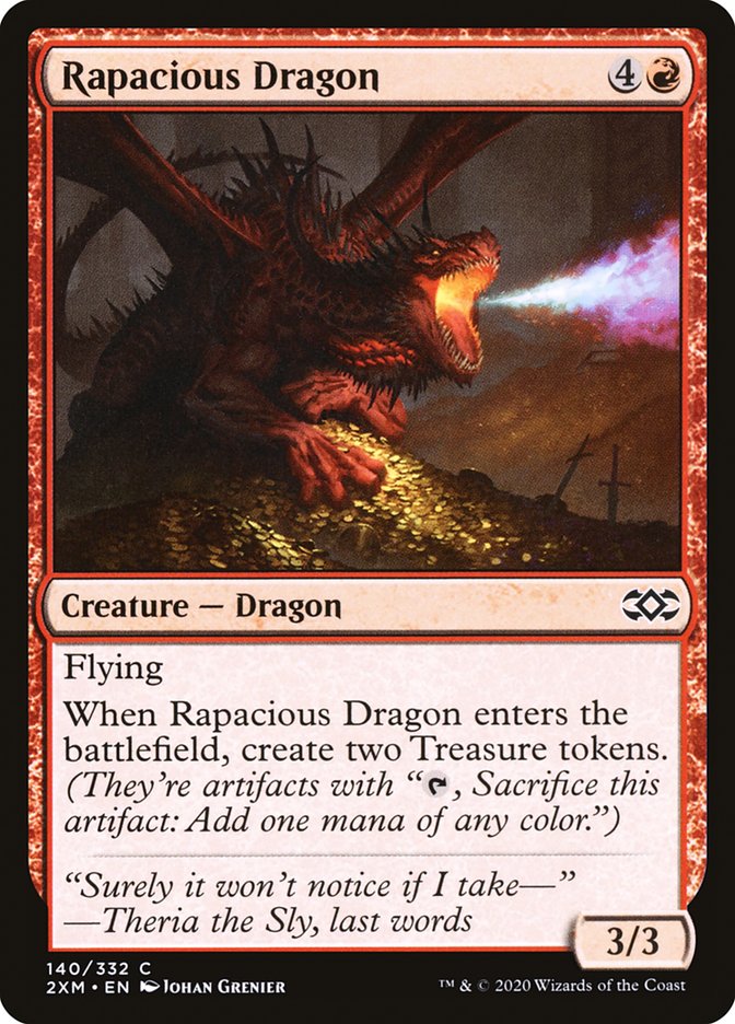 Rapacious Dragon [Double Masters] | Silver Goblin