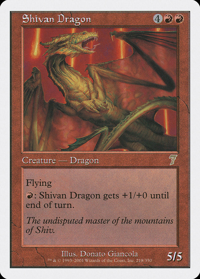 Shivan Dragon [Seventh Edition] | Silver Goblin