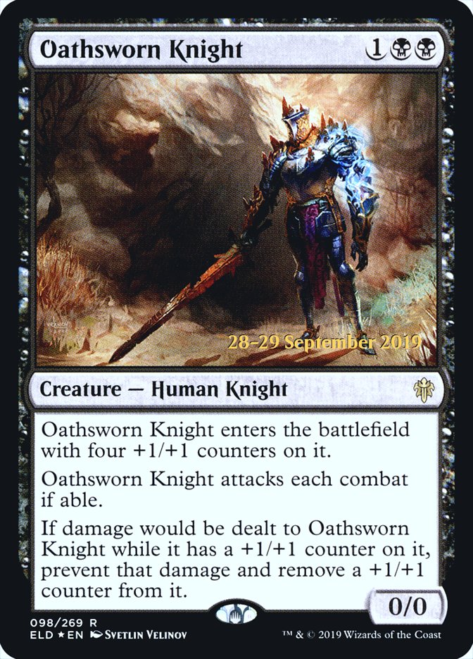 Oathsworn Knight [Throne of Eldraine Prerelease Promos] | Silver Goblin