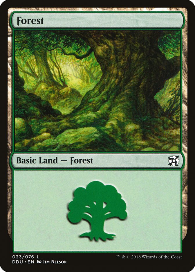 Forest (33) [Duel Decks: Elves vs. Inventors] | Silver Goblin