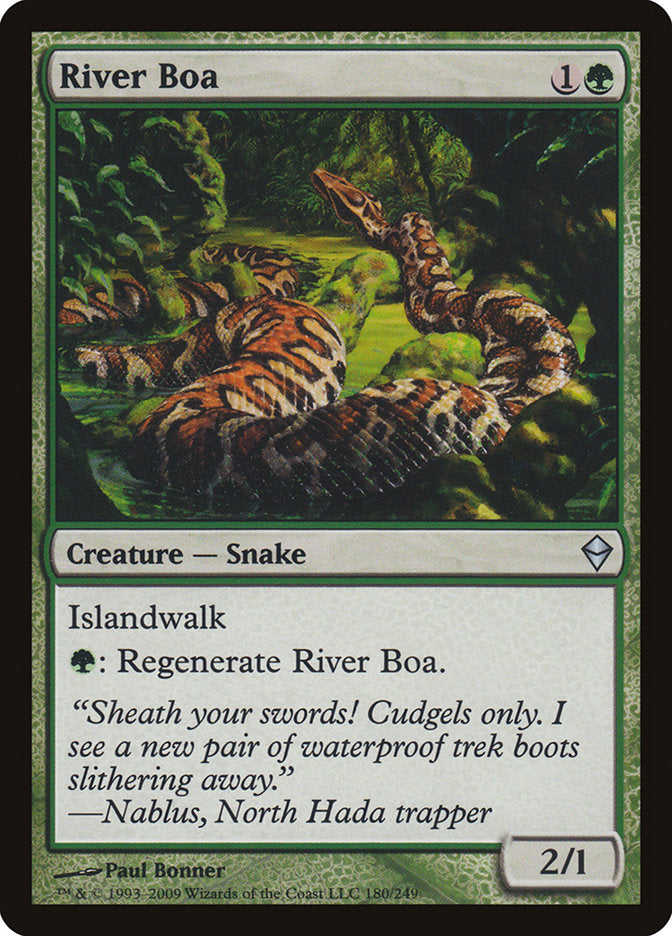 River Boa [Zendikar] | Silver Goblin