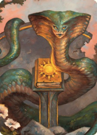 Guardian Naga Art Card [Commander Legends: Battle for Baldur's Gate Art Series] | Silver Goblin