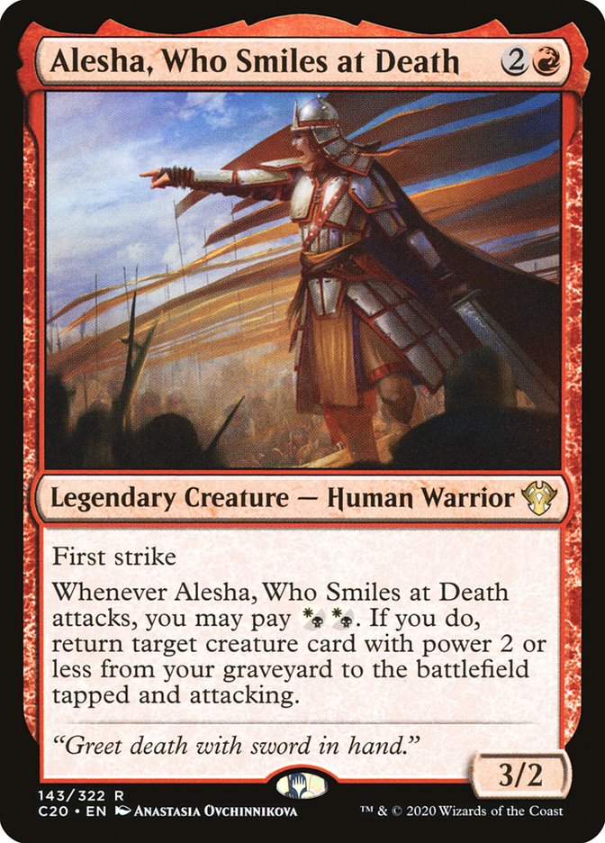 Alesha, Who Smiles at Death [Commander 2020] | Silver Goblin