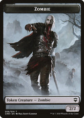 Elf Warrior // Zombie Double-Sided Token [Commander Legends Tokens] | Silver Goblin