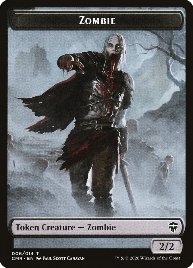 Golem // Zombie Double-Sided Token [Commander Legends Tokens] | Silver Goblin