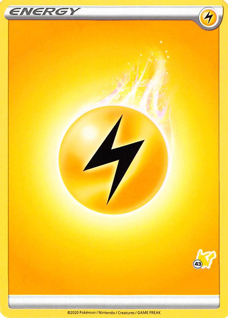 Lightning Energy (Pikachu Stamp #43) [Battle Academy 2022] | Silver Goblin