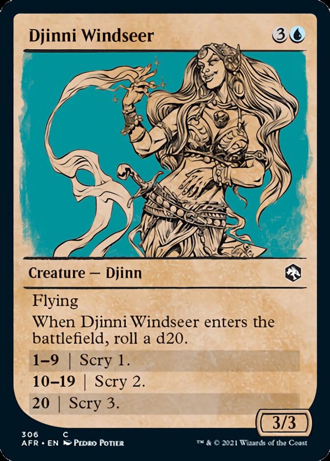 Djinni Windseer (Showcase) [Dungeons & Dragons: Adventures in the Forgotten Realms] | Silver Goblin