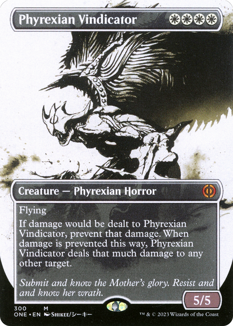 Phyrexian Vindicator (Borderless Ichor) [Phyrexia: All Will Be One] | Silver Goblin