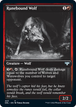 Runebound Wolf [Innistrad: Double Feature] | Silver Goblin