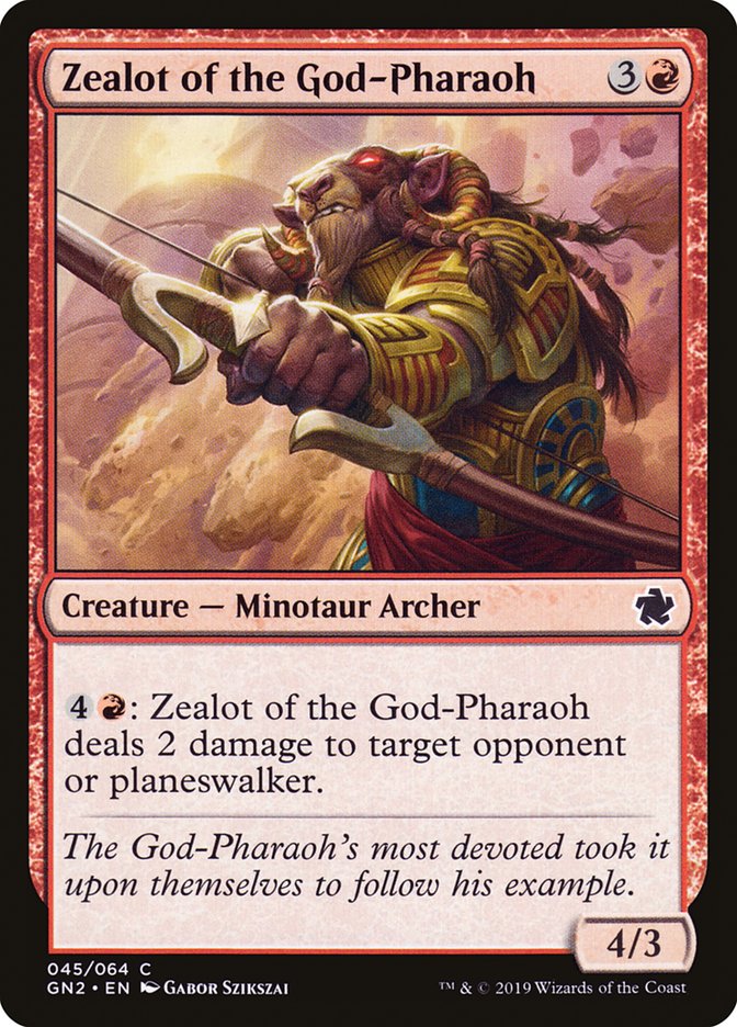 Zealot of the God-Pharaoh [Game Night 2019] | Silver Goblin