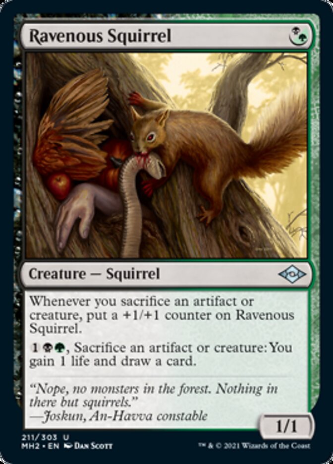 Ravenous Squirrel [Modern Horizons 2] | Silver Goblin