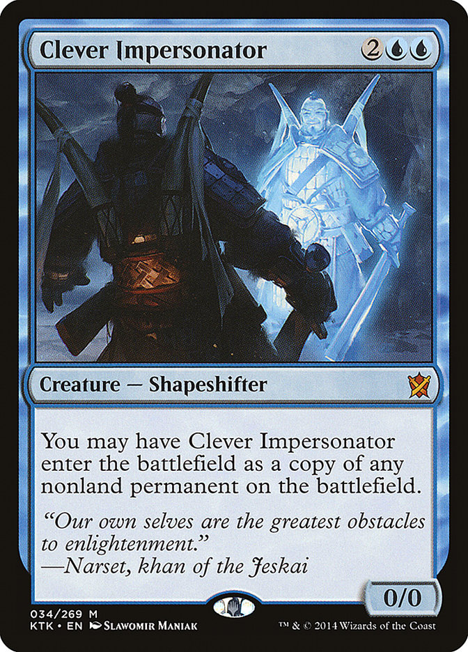 Clever Impersonator [Khans of Tarkir] | Silver Goblin