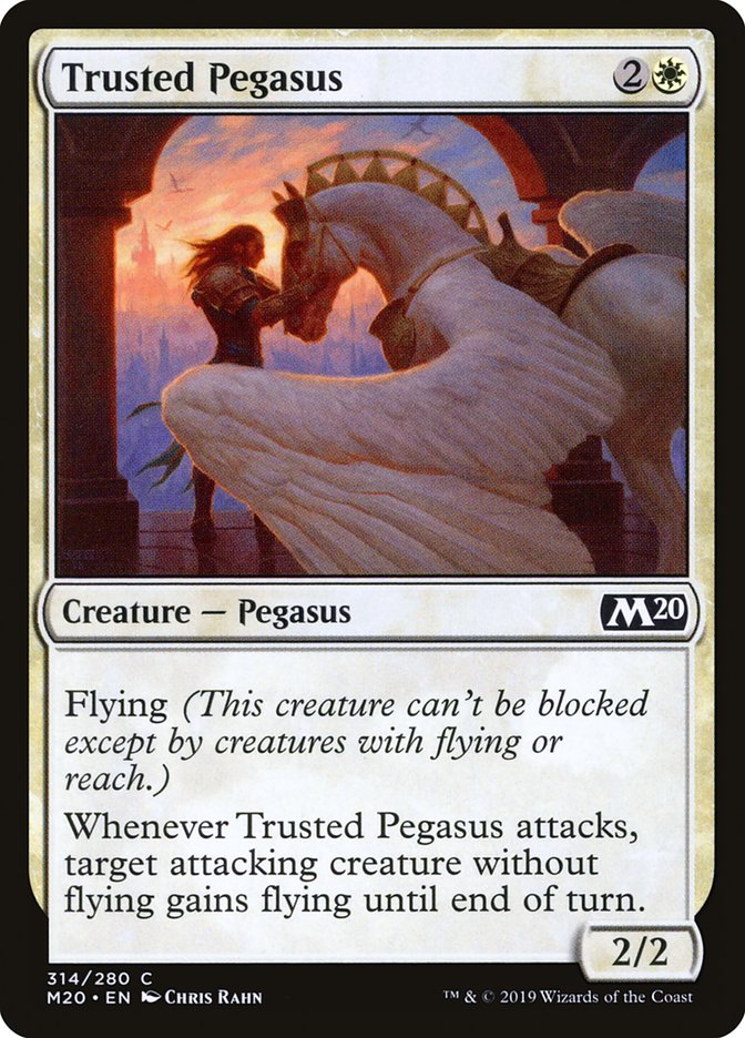 Trusted Pegasus [Core Set 2020] | Silver Goblin