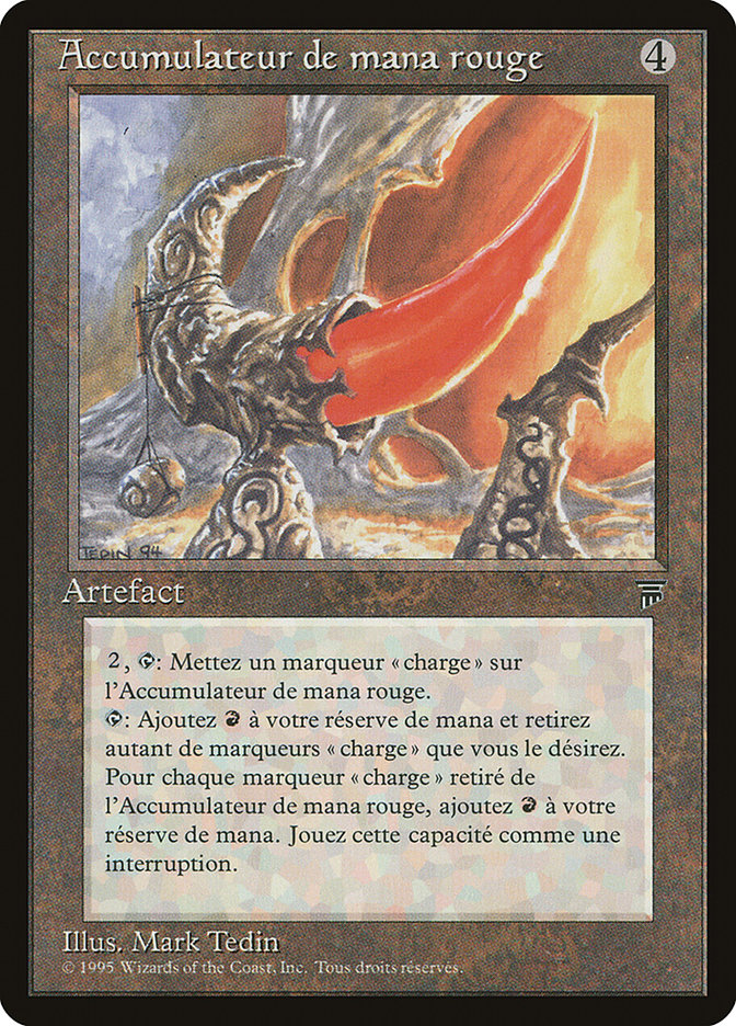 Red Mana Battery (French) - "Accumulateur de mana rogue" [Renaissance] | Silver Goblin
