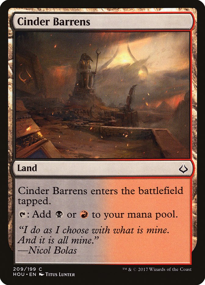 Cinder Barrens [Hour of Devastation] | Silver Goblin