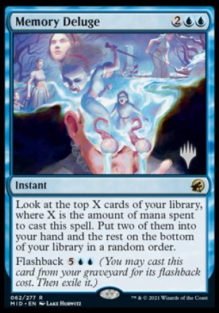 Memory Deluge (Promo Pack) [Innistrad: Midnight Hunt Promos] | Silver Goblin