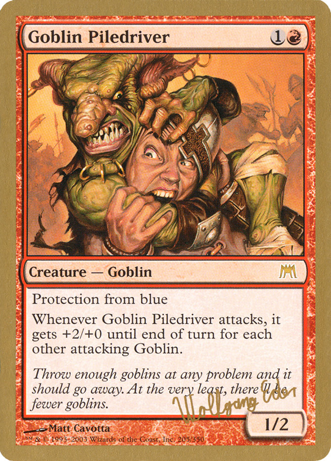 Goblin Piledriver (Wolfgang Eder) [World Championship Decks 2003] | Silver Goblin