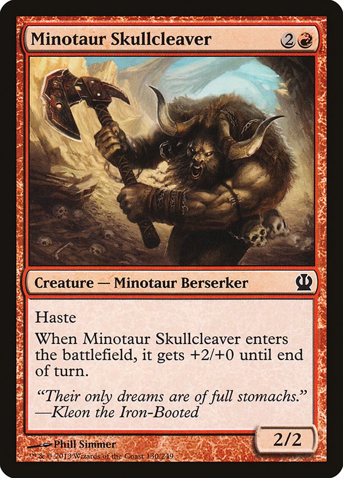 Minotaur Skullcleaver [Theros] | Silver Goblin