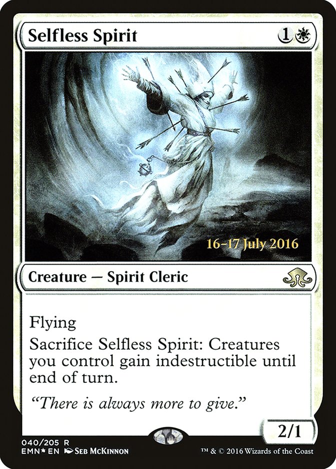 Selfless Spirit [Eldritch Moon Prerelease Promos] | Silver Goblin