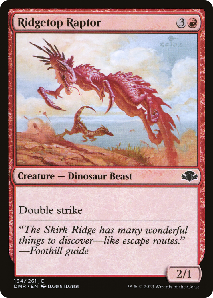 Ridgetop Raptor [Dominaria Remastered] | Silver Goblin