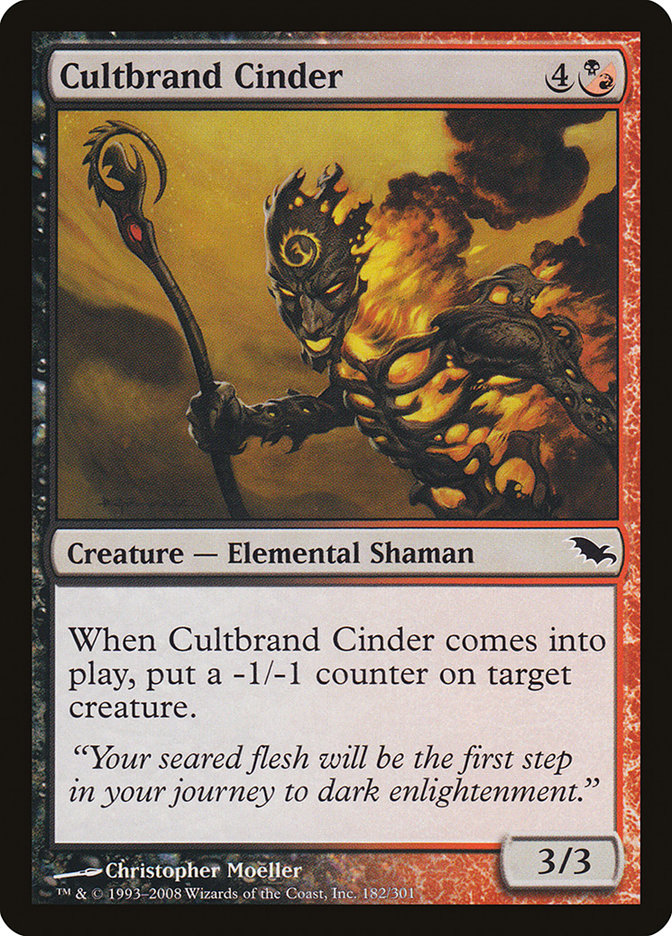 Cultbrand Cinder [Shadowmoor] | Silver Goblin