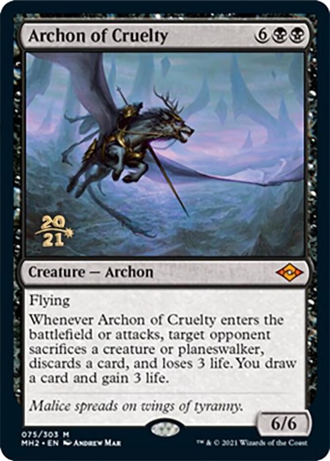 Archon of Cruelty [Modern Horizons 2 Prerelease Promos] | Silver Goblin