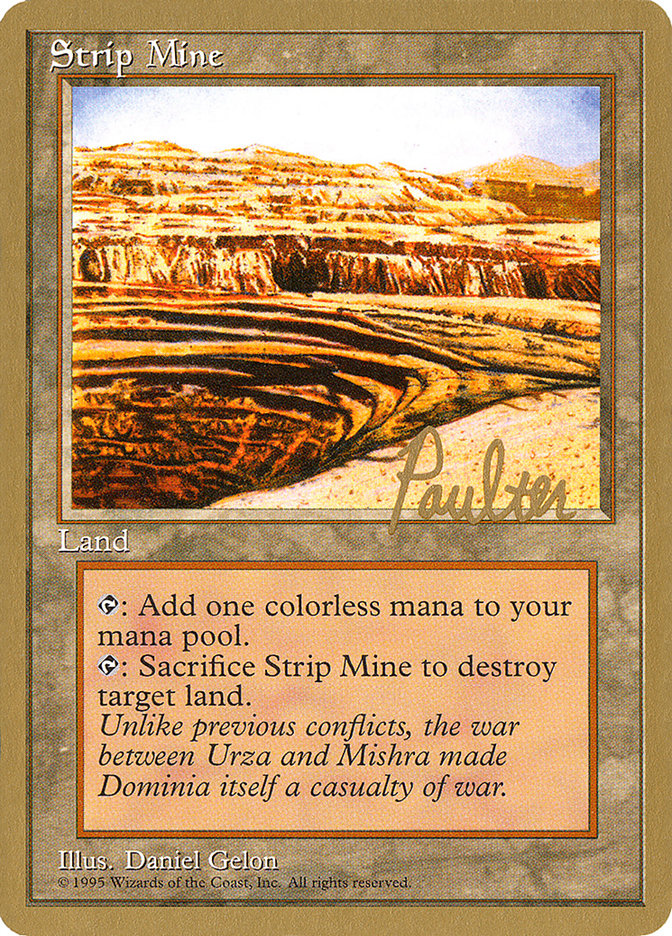 Strip Mine (Preston Poulter) [Pro Tour Collector Set] | Silver Goblin