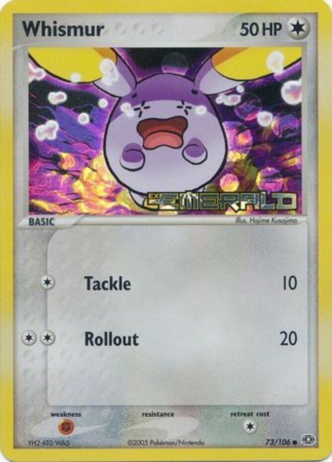 Whismur (73/106) (Stamped) [EX: Emerald] | Silver Goblin