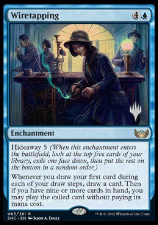 Wiretapping (Promo Pack) [Streets of New Capenna Promos] | Silver Goblin