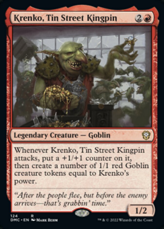 Krenko, Tin Street Kingpin [Dominaria United Commander] | Silver Goblin