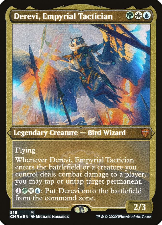 Derevi, Empyrial Tactician (Etched) [Commander Legends] | Silver Goblin