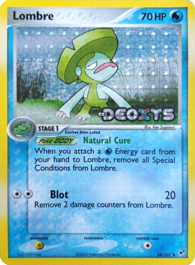 Lombre (34/107) (Stamped) [EX: Deoxys] | Silver Goblin