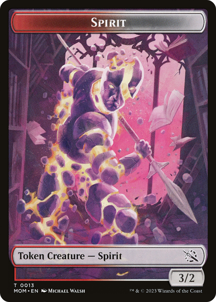 Elemental (09) // Spirit (13) Double-Sided Token [March of the Machine Tokens] | Silver Goblin