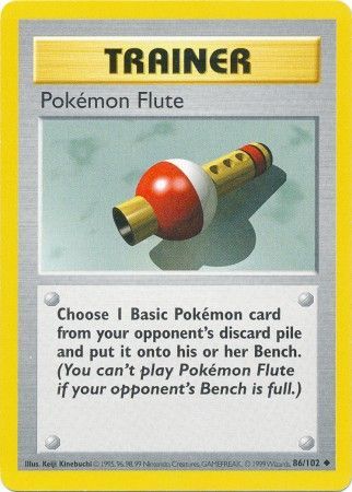 Pokemon Flute (86/102) [Base Set Shadowless Unlimited] | Silver Goblin