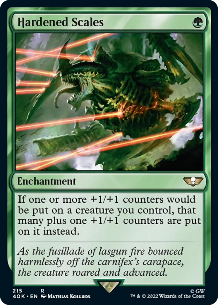 Hardened Scales (Surge Foil) [Warhammer 40,000] | Silver Goblin