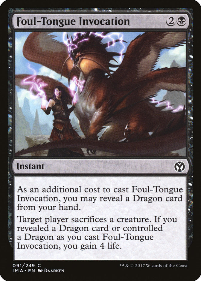 Foul-Tongue Invocation [Iconic Masters] | Silver Goblin