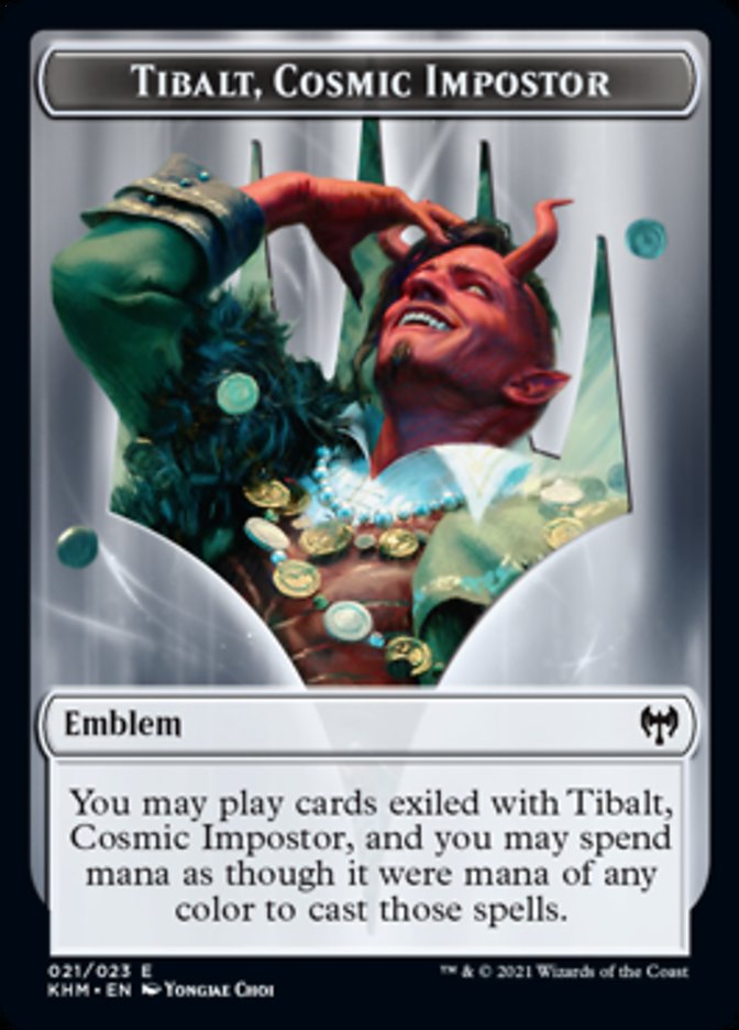 Tibalt, Cosmic Impostor Emblem [Kaldheim Tokens] | Silver Goblin