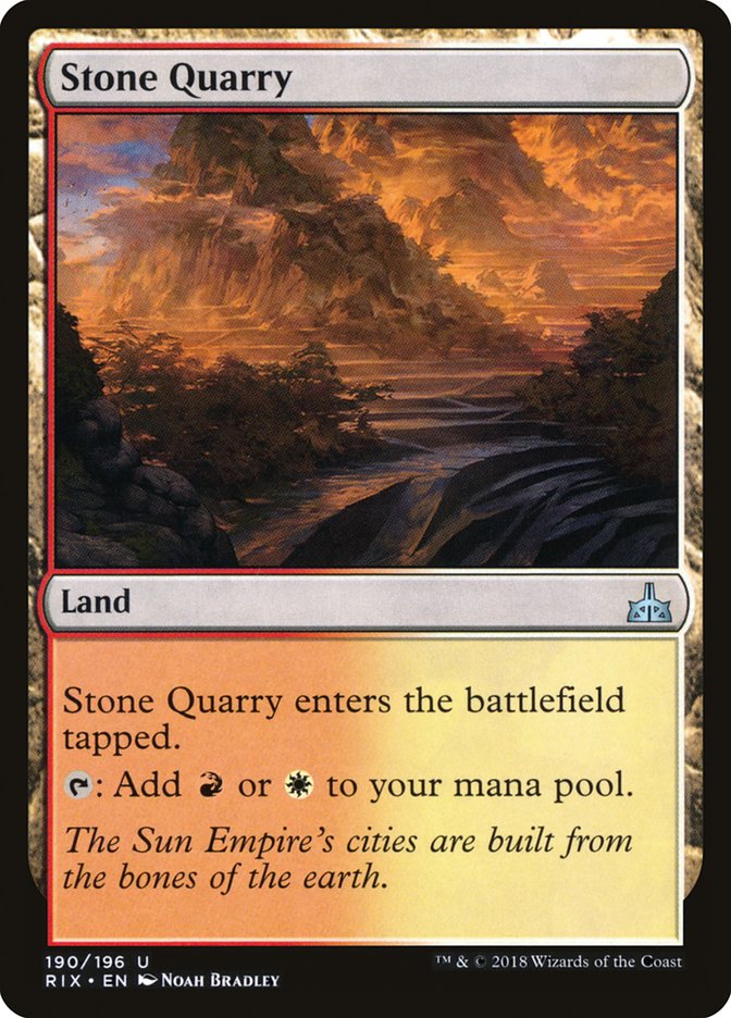Stone Quarry [Rivals of Ixalan] | Silver Goblin