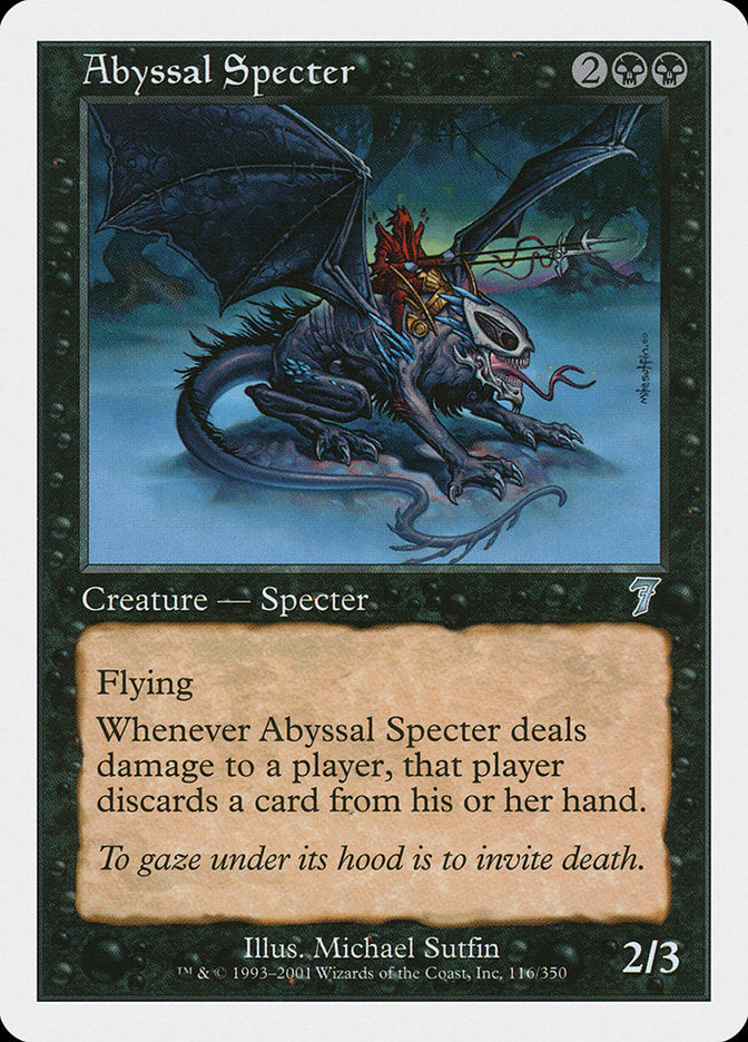 Abyssal Specter [Seventh Edition] | Silver Goblin