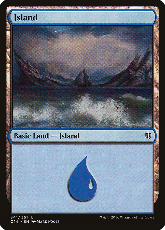 Island (341) [Commander 2016] | Silver Goblin