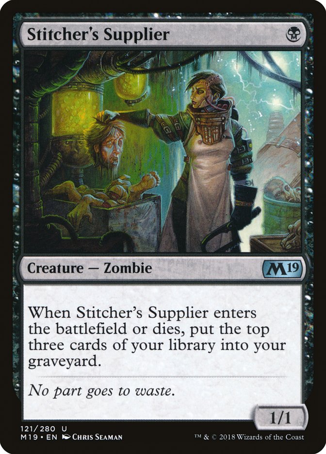 Stitcher's Supplier [Core Set 2019] | Silver Goblin