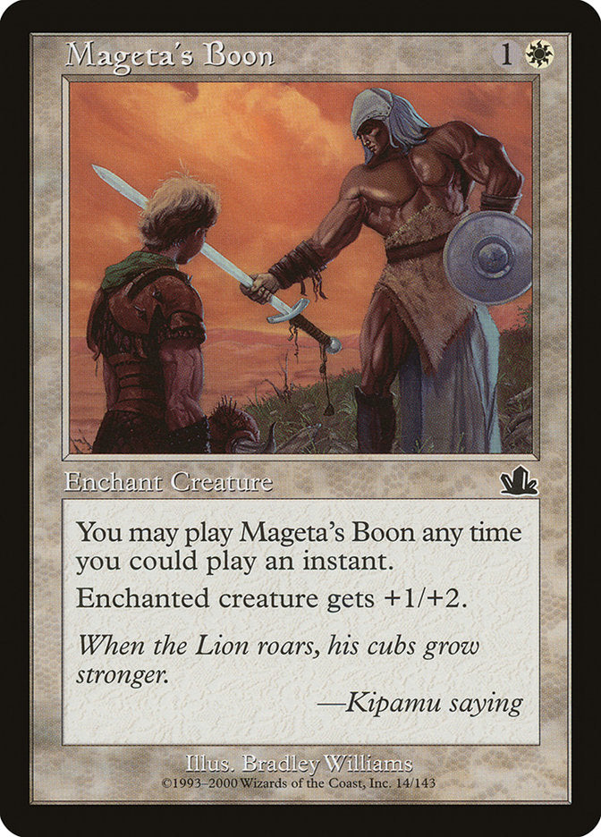 Mageta's Boon [Prophecy] | Silver Goblin