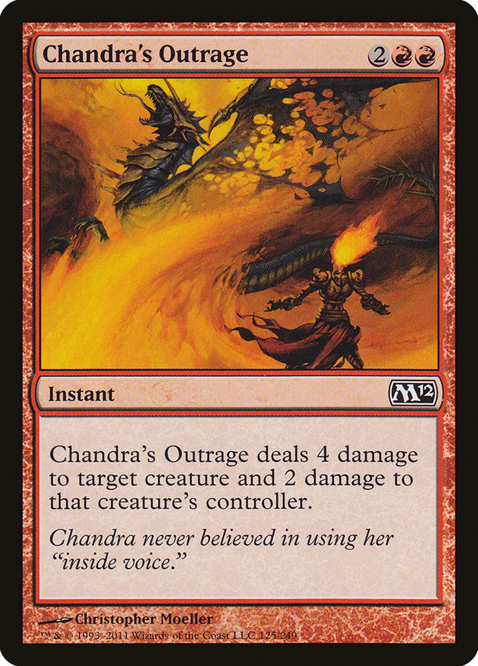 Chandra's Outrage [Magic 2012] | Silver Goblin
