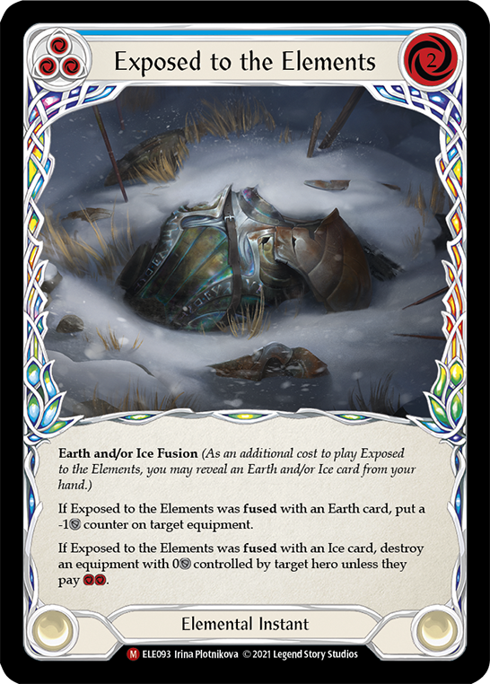 Exposed to the Elements [ELE093] (Tales of Aria)  1st Edition Rainbow Foil | Silver Goblin