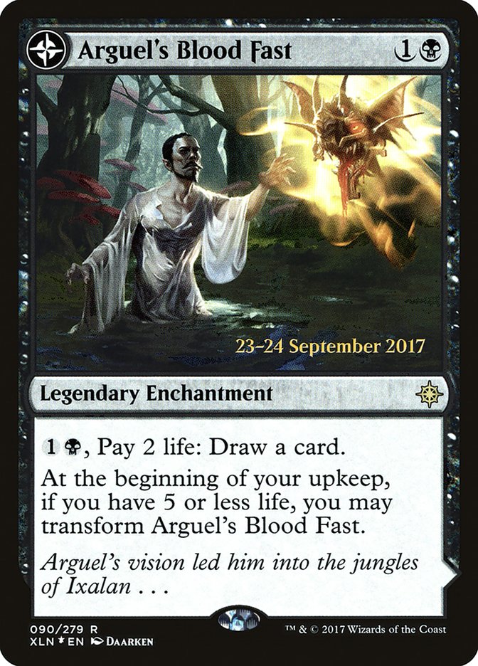 Arguel's Blood Fast // Temple of Aclazotz [Ixalan Prerelease Promos] | Silver Goblin