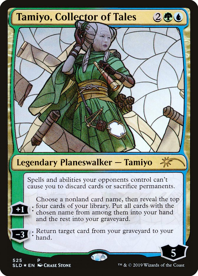 Tamiyo, Collector of Tales (Stained Glass) [Secret Lair Drop Promos] | Silver Goblin